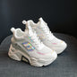 Womens Sneakers Shoes Chunky Height Increasing
