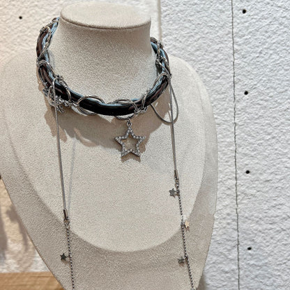 Woven Colorful Ropes Fashionable All-match Necklace