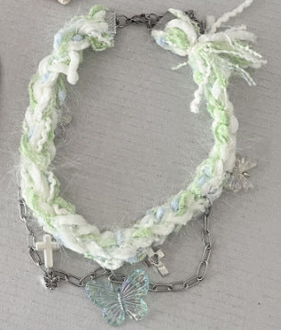 Woven Colorful Ropes Fashionable All-match Necklace