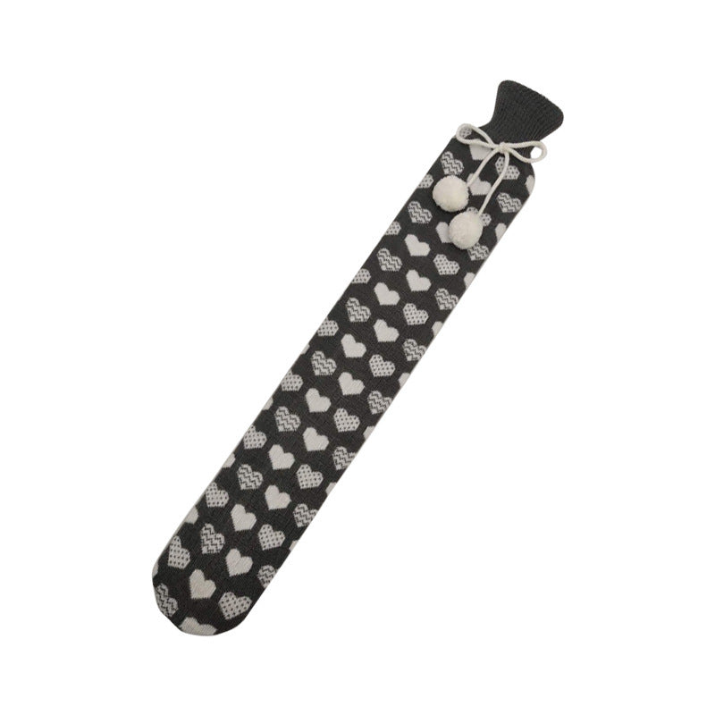 2L Cute Hot Water Bottle Portable Warm Belly Treasure Belt Protective Cover Hand Warmers Injection Silicone Long Explosion-proof