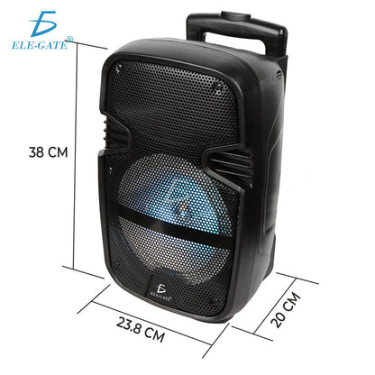 15'' Smart Wireless Bluetooth Speaker With Microphone Stand And Remote Control LED Light